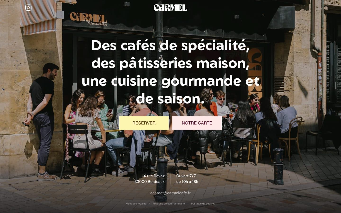 Aperçu du site Carmel
